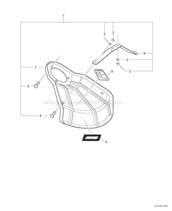 Echo SRM-261U (06001030 - 06999999) Straight Shaft Trimmer / Brushcutter Page K Diagram