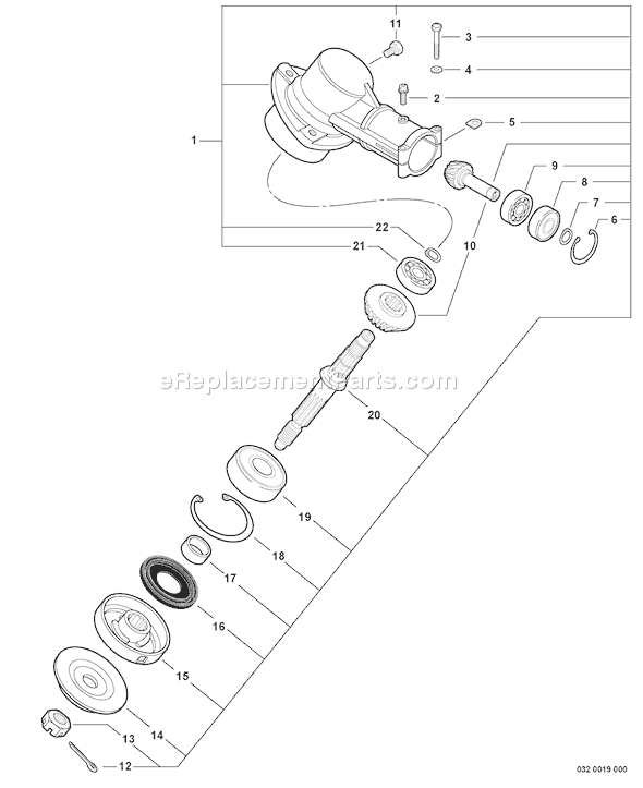 Echo SRM-410U (S05704001001 - S05704999999) Straight Shaft Trimmer Page H Diagram