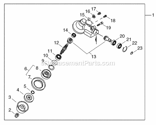 Echo SRM-4605 (20001001-20999999) Trimmer Gear_Case Diagram