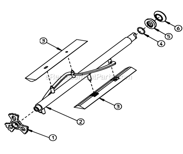 Electro Freeze 88T-RMT Soft Serve Twist Freezer Beater Shaft Diagram