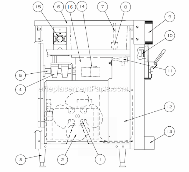 Electro Freeze CS5 Parts List and Diagram : eReplacementParts.com