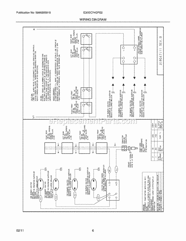 Electrolux E30GC74GPS2 Range Page D Diagram