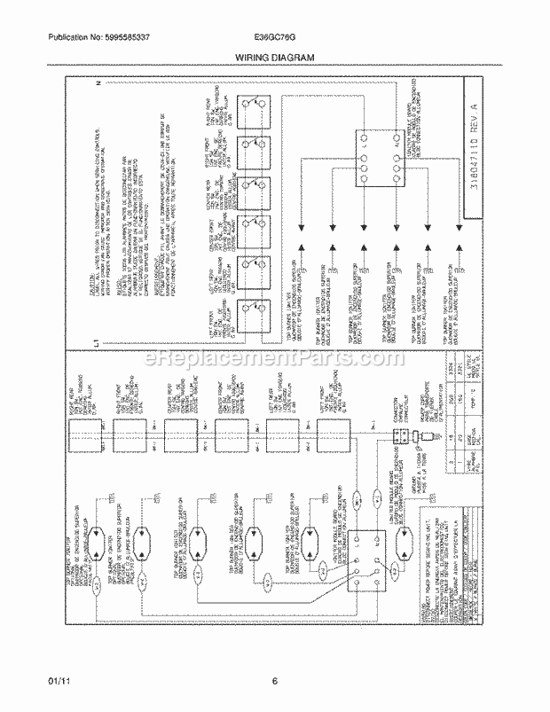 Electrolux E36GC76GPS2 Range Page D Diagram