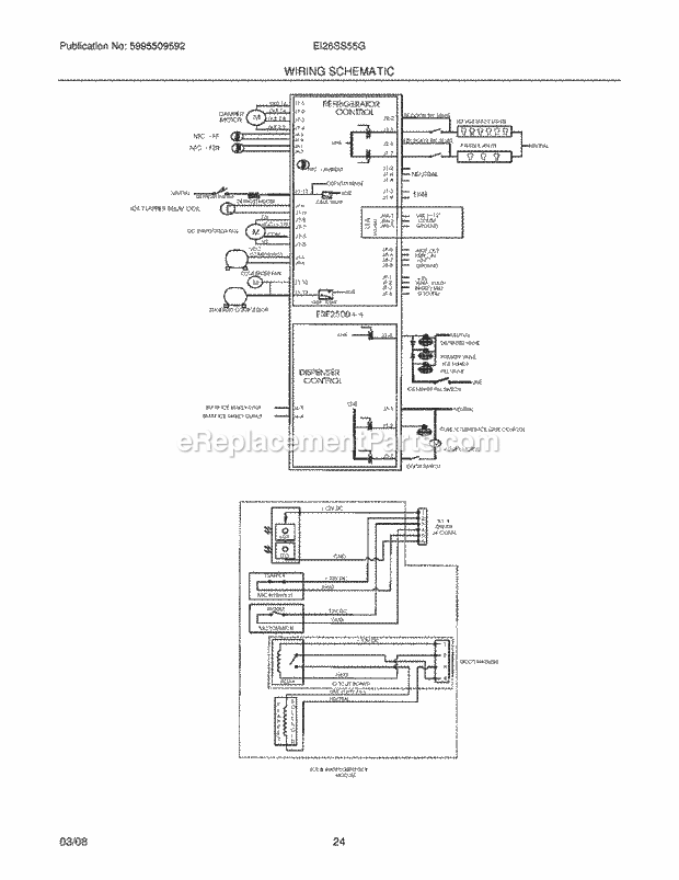 Electrolux EI26SS55GW0 Side-By-Side Refrigerator Page L Diagram