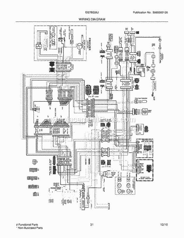 Electrolux EI27BS26JS0 Refrigerator Page K Diagram