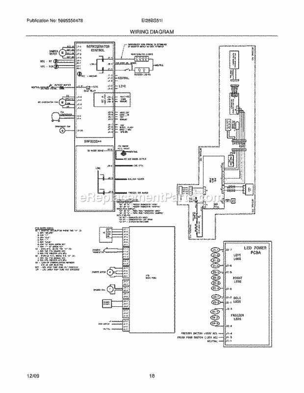 Electrolux EI28BS51IB0 Refrigerator Page J Diagram
