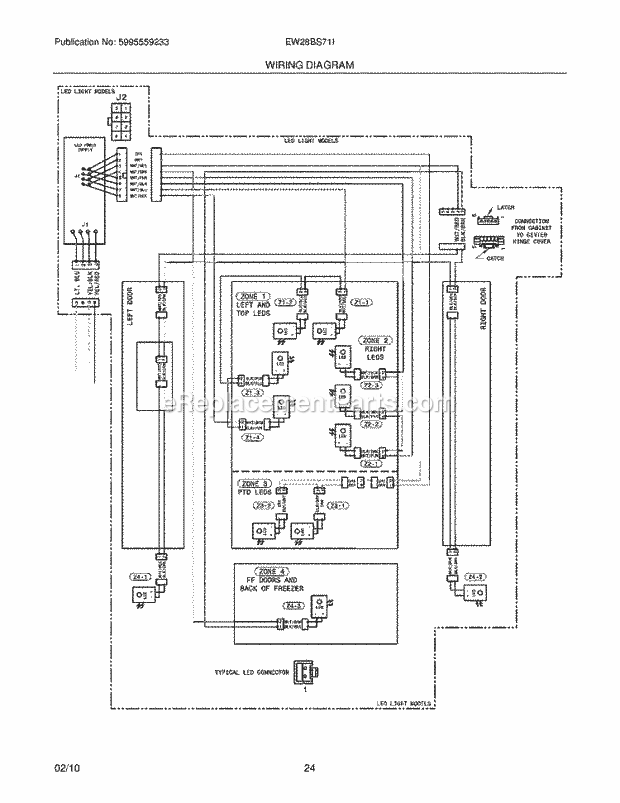 Electrolux EW28BS71IB1 Refrigerator Page K Diagram