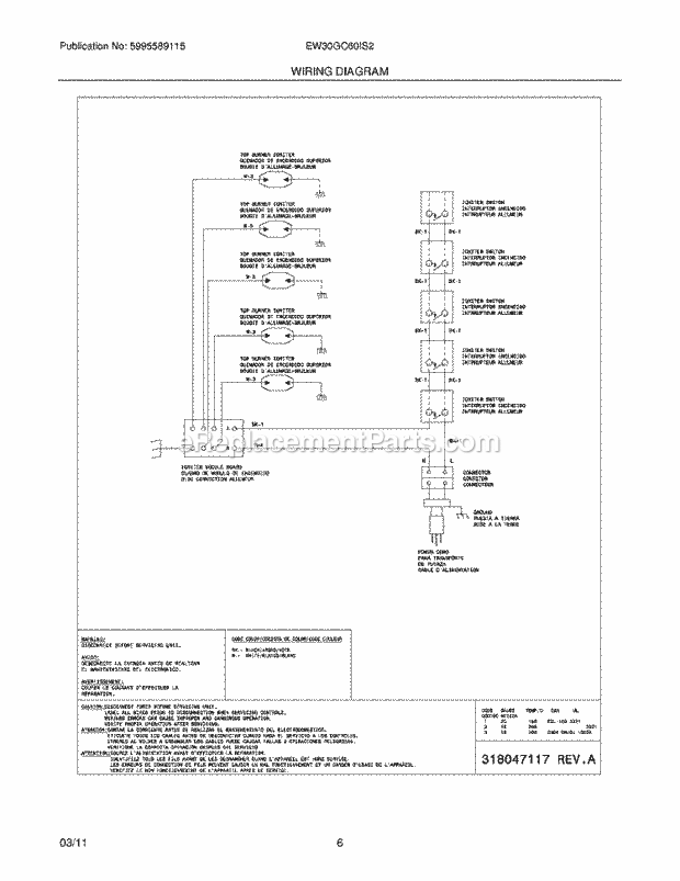 Electrolux EW30GC60IS2 Range Page D Diagram