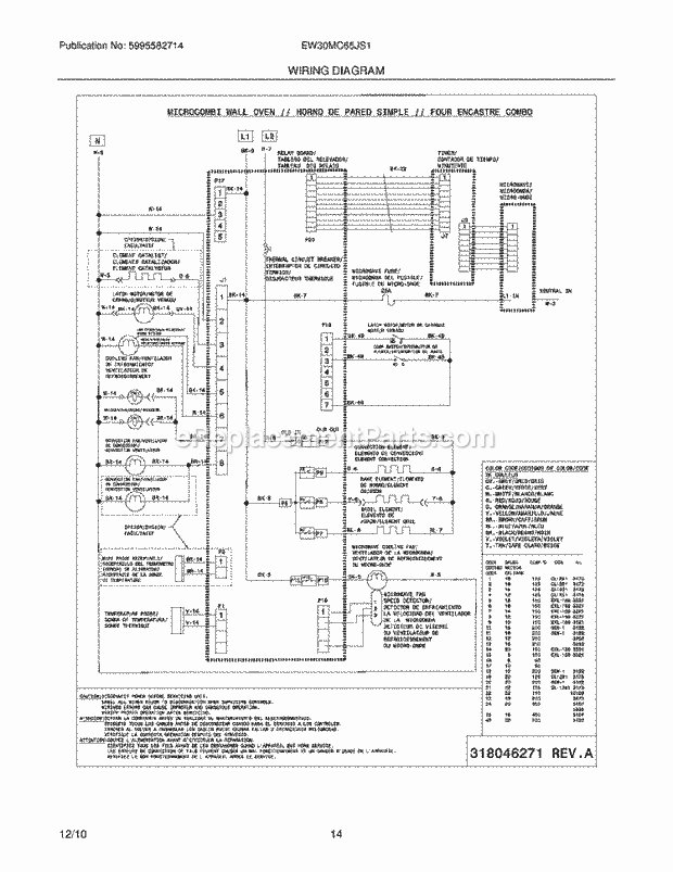 Electrolux EW30MC65JS1 Microwave Page F Diagram