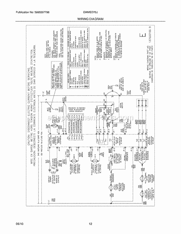 Electrolux EWMED70JRR0 Dryer Page G Diagram