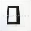 Electrolux Glass,door Front,black part number: 316408503