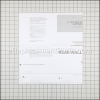 Electrolux Template,installation,wall part number: 316902476