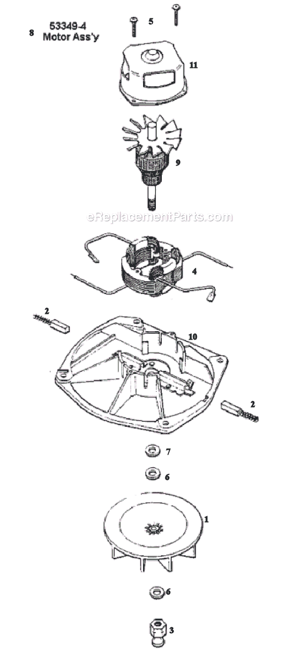 Eureka 1435A Upright Vacuum Page B Diagram