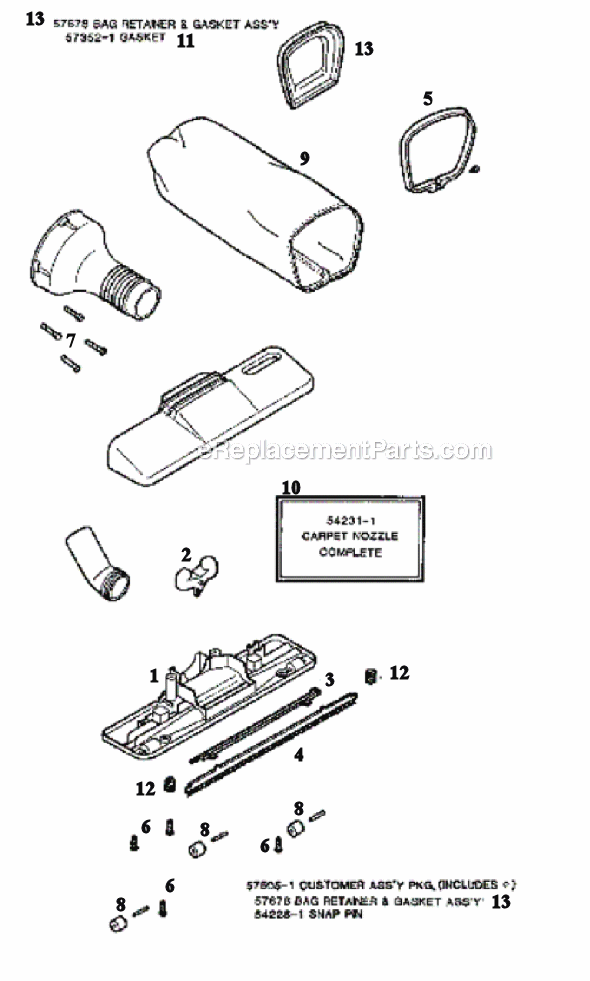 Eureka 175B Stick Vacuum Page D Diagram