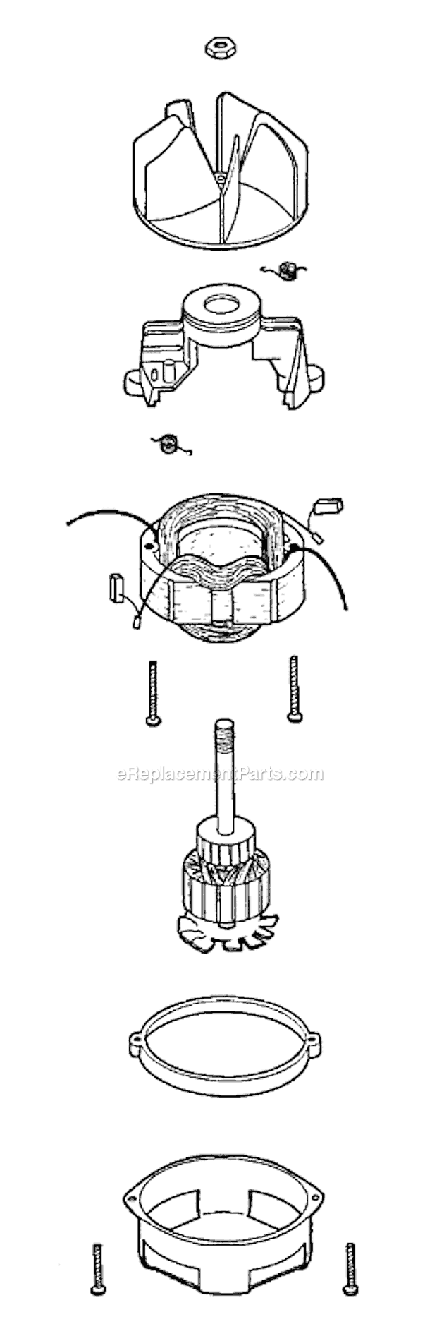 Eureka 185B Stick Vacuum Page C Diagram