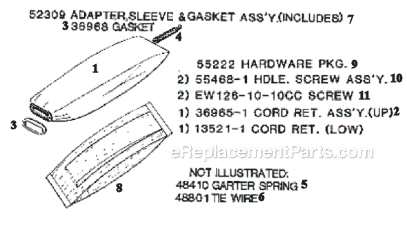 Eureka 2122A Upright Vacuum Page E Diagram
