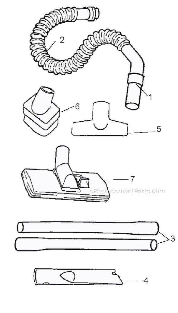 Eureka 3651AM Mighty Might Canister Vacuum Page C Diagram