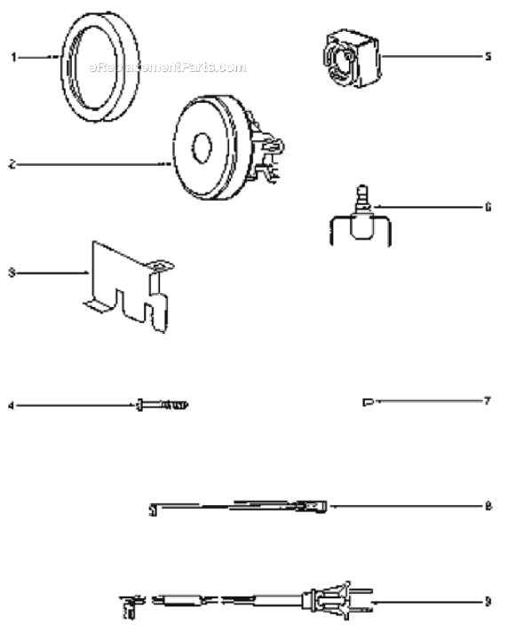 Eureka 3670G-3 Mighty Might Canister Vacuum Page B Diagram