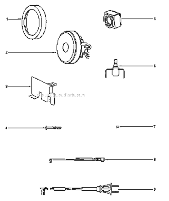 Eureka 3670G-4 Mighty Might Canister Vacuum Page B Diagram