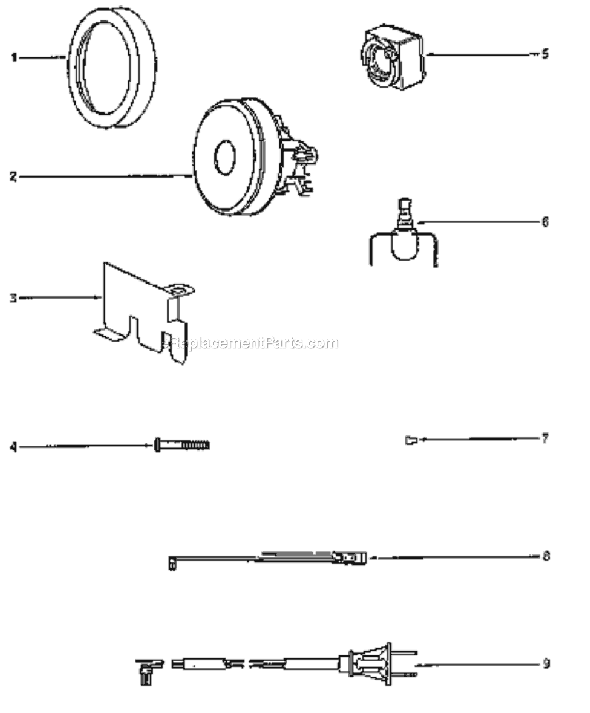 Eureka 3672A-1 Mighty Might Canister Vacuum Page B Diagram