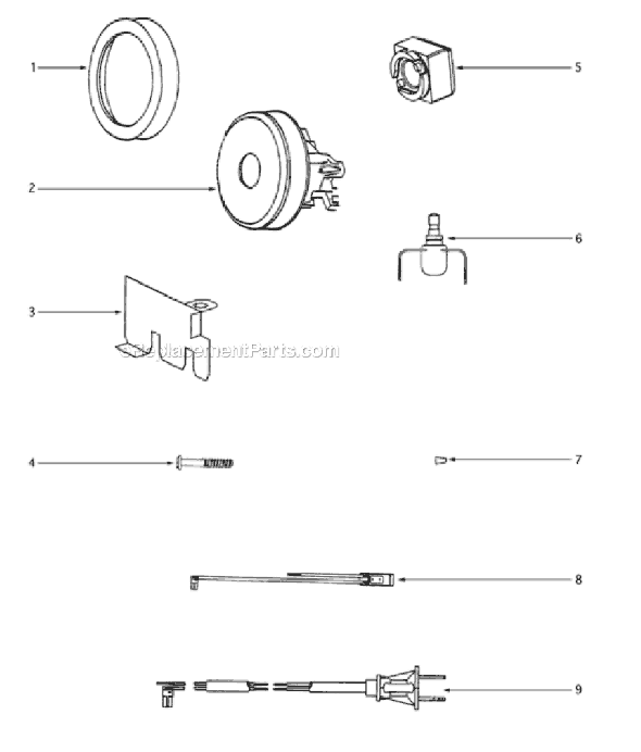 Eureka 3675A Mighty Might Canister Vacuum Page B Diagram