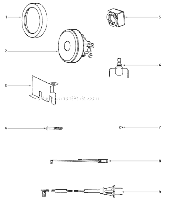 Eureka 3684F-1 Mighty Might Canister Vacuum Page B Diagram