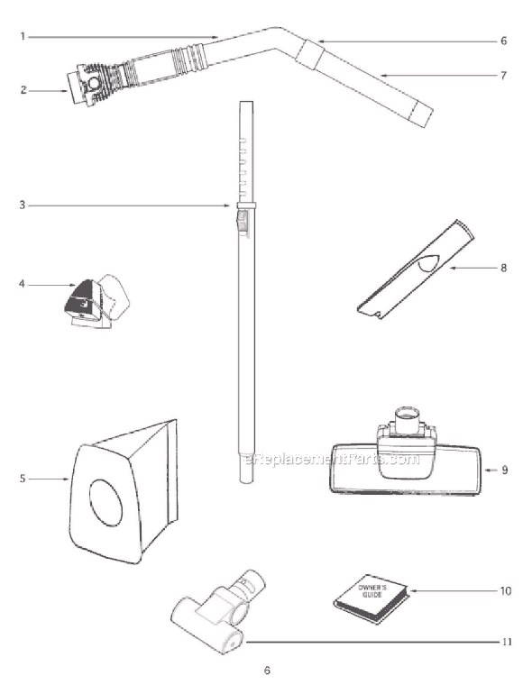Eureka 3684F-1 Mighty Might Canister Vacuum Page C Diagram