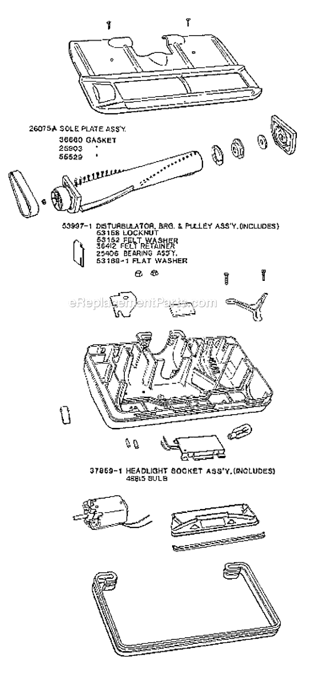 Eureka 3930A Rally Canister Vacuum Page B Diagram