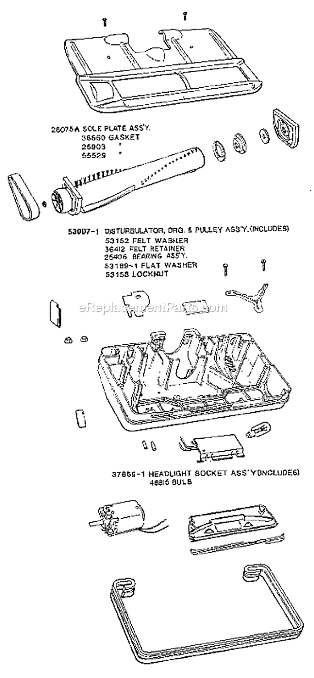 Eureka 3948A Rally Canister Vacuum Page C Diagram