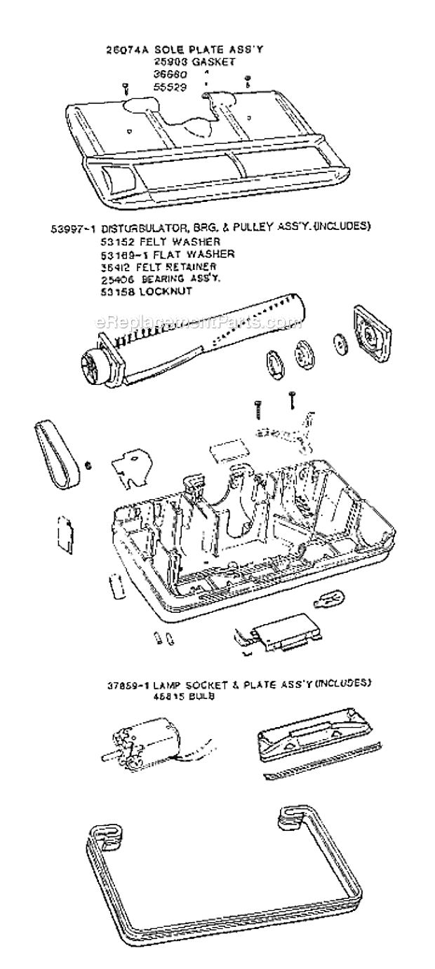 Eureka 3977B Rally Canister Vacuum Page C Diagram