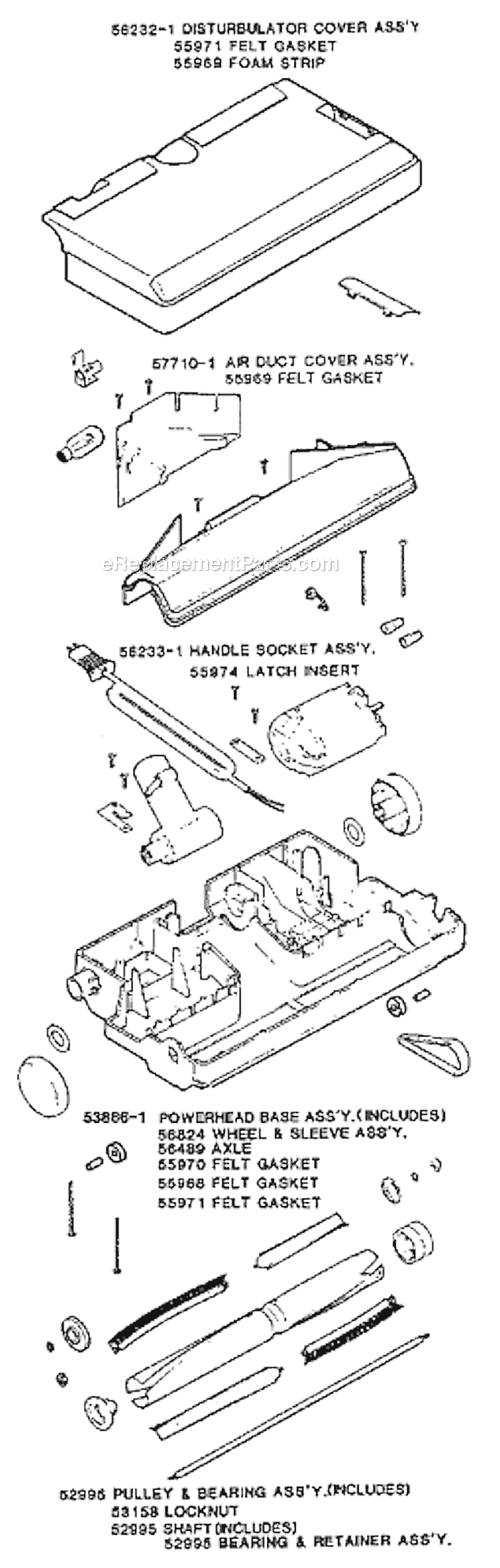 Eureka 3982A Rally Canister Vacuum Page C Diagram