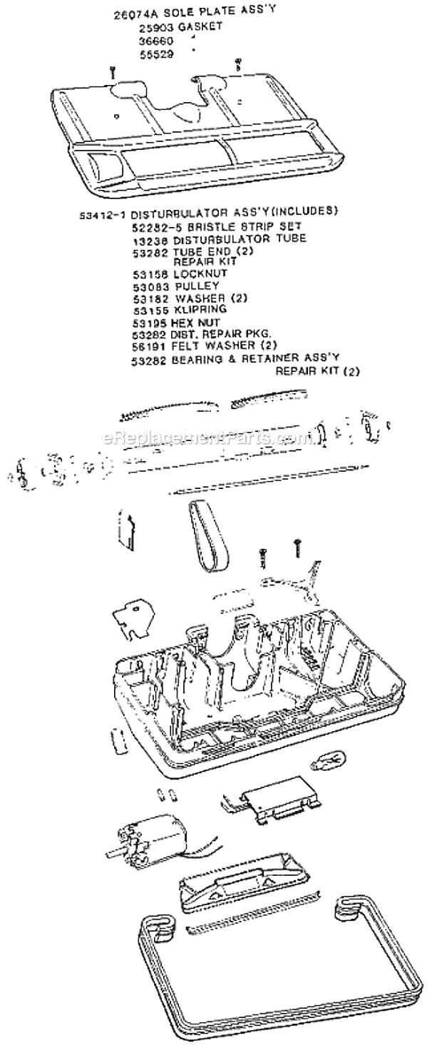 Eureka 3985B Rally Canister Vacuum Page C Diagram