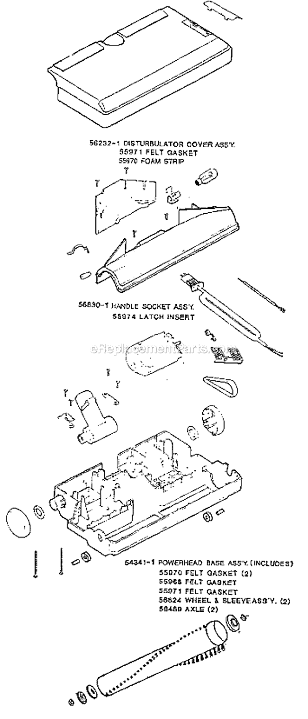 Eureka 3987B Rally Canister Vacuum Page C Diagram