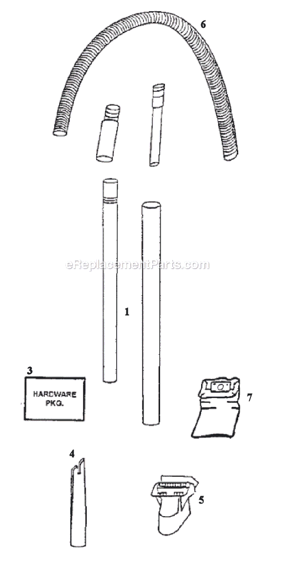 Eureka 4320AT Upright Vacuum Page C Diagram