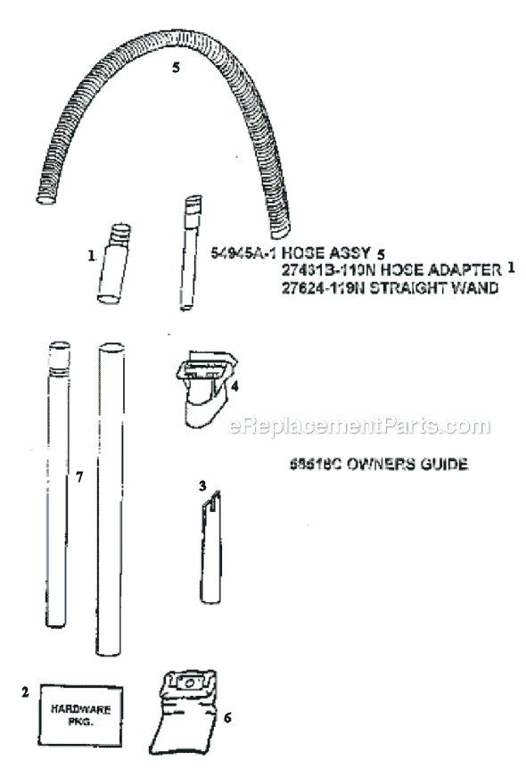 Eureka 4335DT Upright Vacuum Page C Diagram