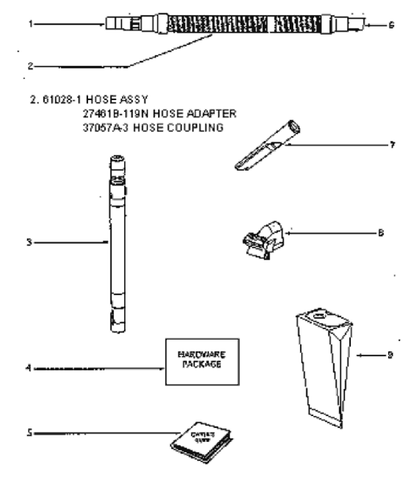 Eureka 4341ATV Upright Vacuum Page C Diagram