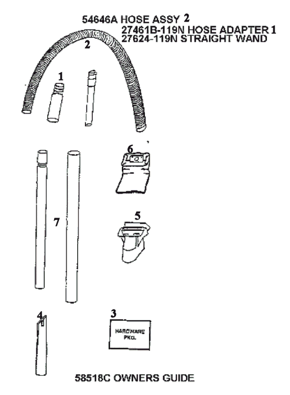 Eureka 4441ATV Upright Vacuum Page C Diagram