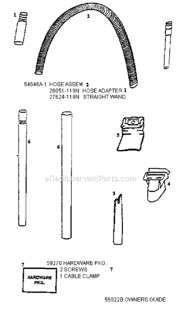 Eureka 4441BTM Upright Vacuum Page C Diagram