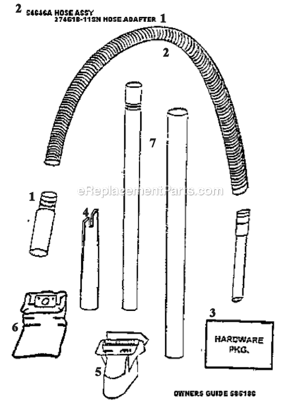 Eureka 4465DTX Upright Vacuum Page C Diagram