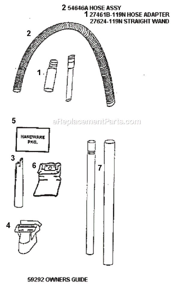 Eureka 4470AT Upright Vacuum Page C Diagram