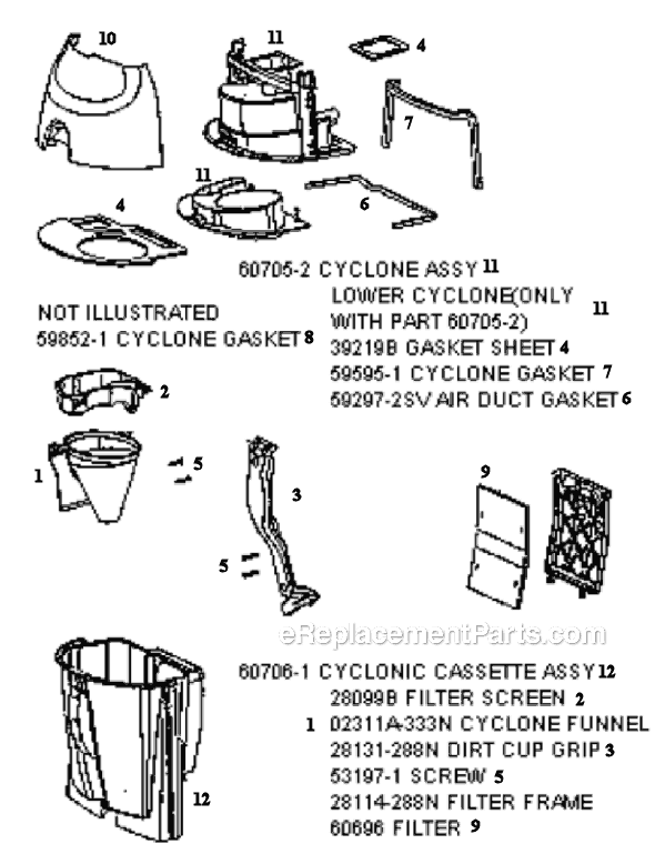 Eureka 4480BT Upright Vacuum Page C Diagram