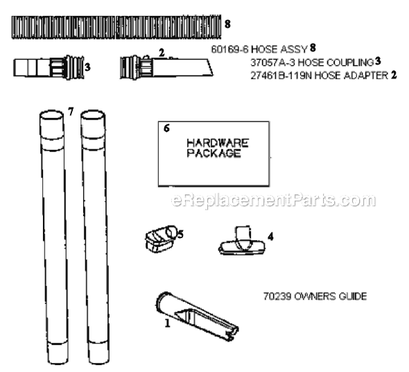 Eureka 4480BT Upright Vacuum Page D Diagram