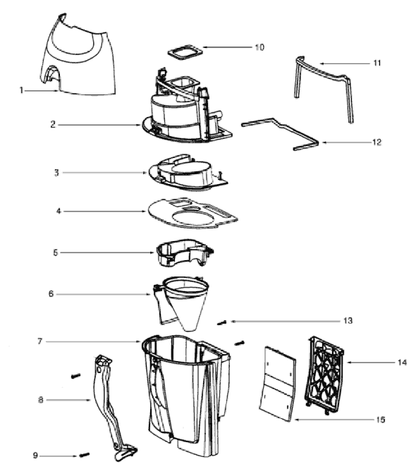 Eureka 4497AH Upright Vacuum Page C Diagram