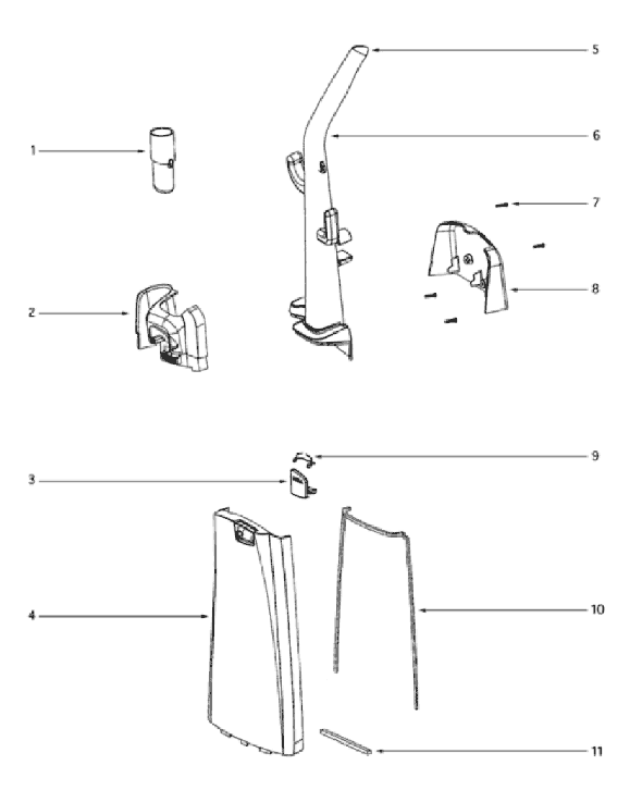 Eureka 4672ATV Upright Vacuum Page C Diagram