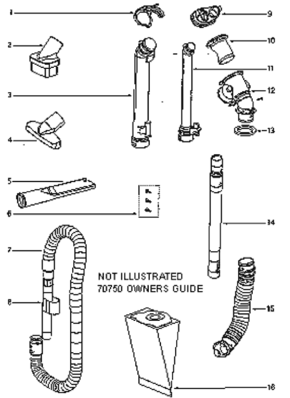 Eureka 4874AT Upright Vacuum Page D Diagram