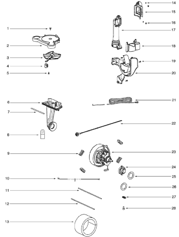 Eureka 4885BT Upright Vacuum Page C Diagram