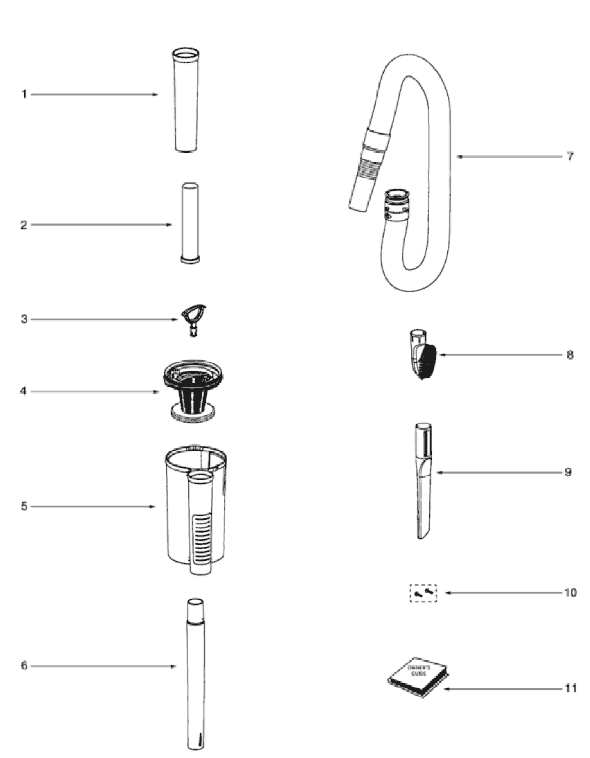 Eureka 4885BT Upright Vacuum Page D Diagram