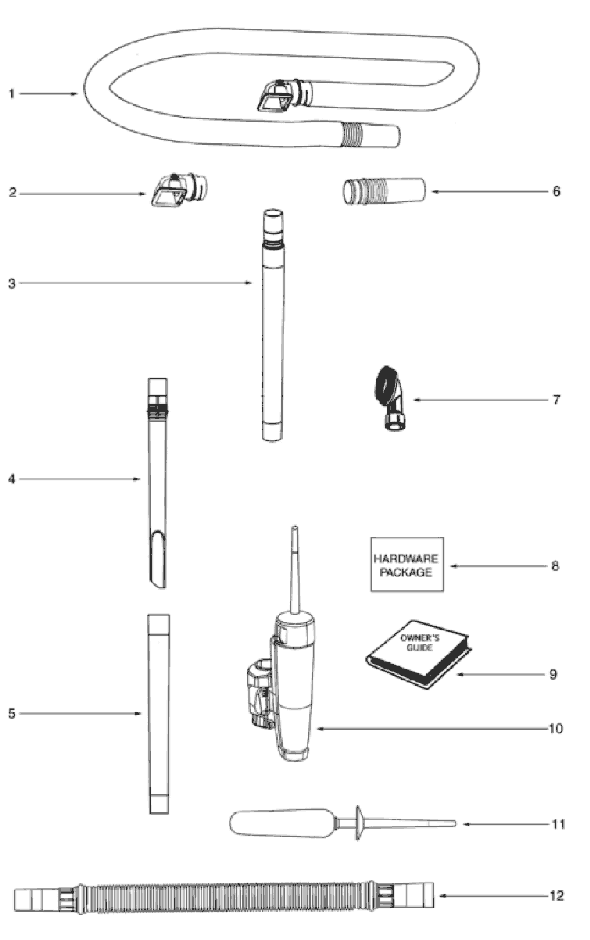 Eureka 5850AZ Upright Vacuum Page D Diagram