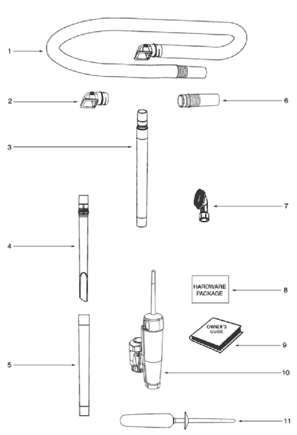 Eureka 5851AV Upright Vacuum Page D Diagram