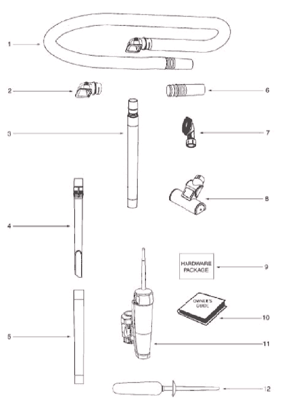 Eureka 5893AVZ Upright Vacuum Page D Diagram